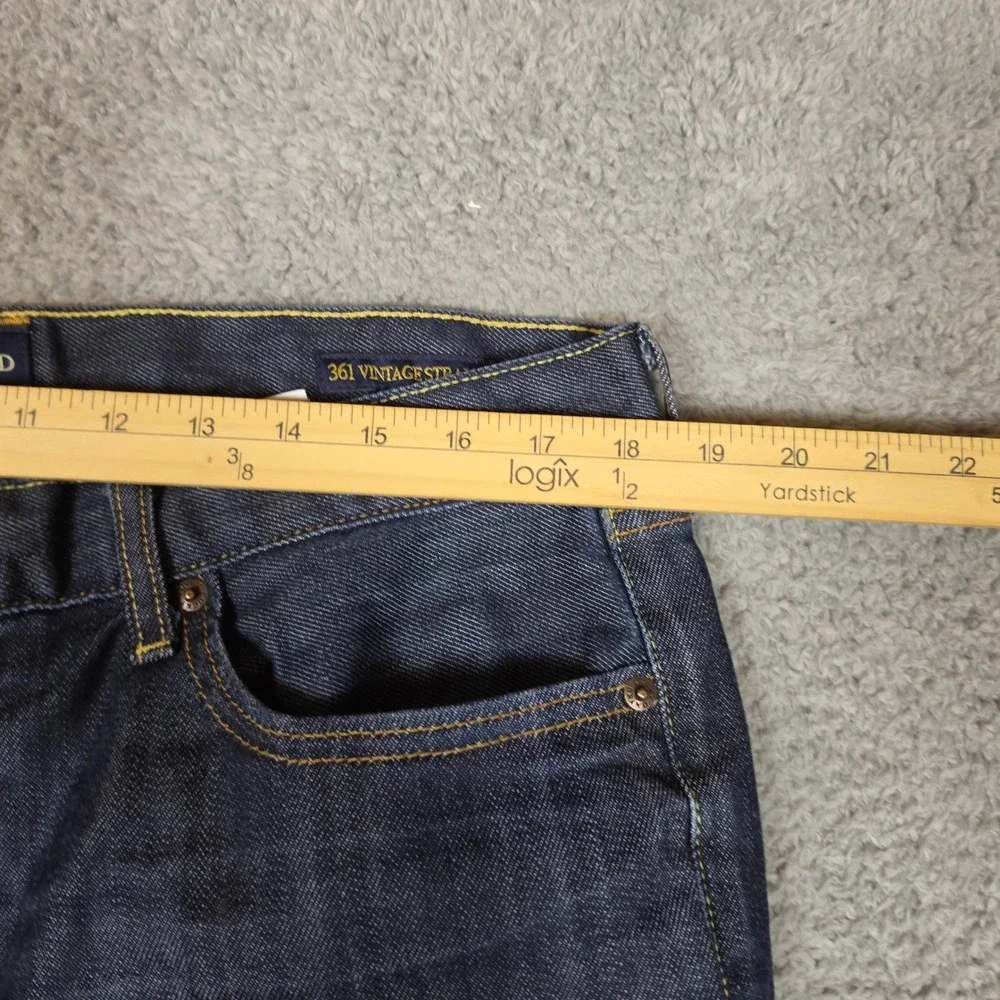 Lucky Brand Jeans Mens 36x30 361 Vintage Straight Dark Wash Excellent Stretch